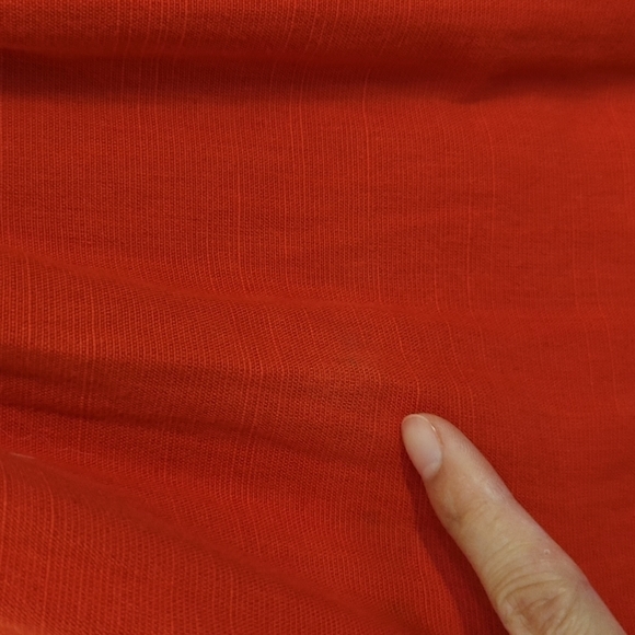 Carolina K Kuna Embroidered A-Line Midi Dress Red Sz Small resort cottagecore - Picture 13 of 13